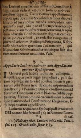 Appellatio quatuor episcoporum quesnellistarum appellationibus Martini Lutheri & Pelagianorum aequiparata