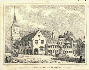 Flensburg - Nordermarkt mit St.Marien-Kirche