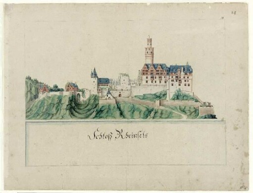 Schloß Rheinfels (aufklappbar)
