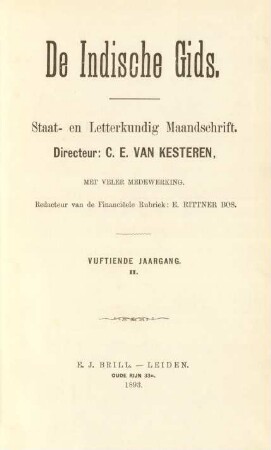 15,2.1893: De indische gids
