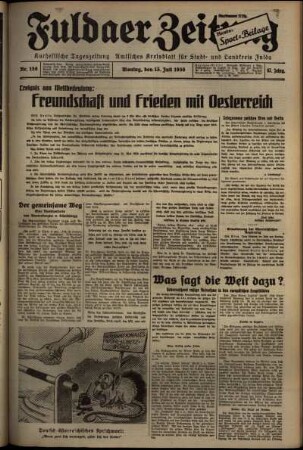 Ausgabe vom Montag, den 13. Juli 1936.