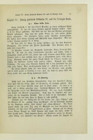 Kapitel VI. König Friedrich Wilhelm III. und die Königin Luise