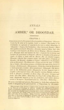 Annals of the Amber, * or Dhoondar