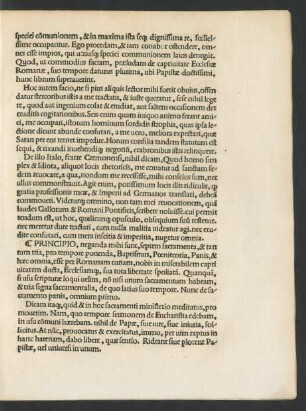Principio, neganda mihi sunt, septem sacramenta ... Nunc de sacramento panis, omnium primo.