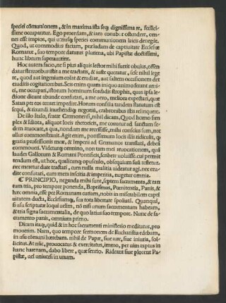 Principio, neganda mihi sunt, septem sacramenta ... Nunc de sacramento panis, omnium primo.