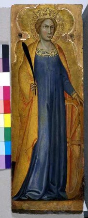 Teilstück eines Polyptychons: Die heilige Katharina, Folio 00066