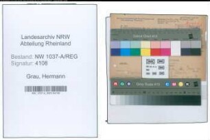 Entnazifizierung Hermann Grau , geb. 00.00.0000 (Stadtassistent)