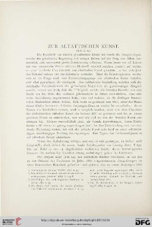 2: Zur altattischen Kunst