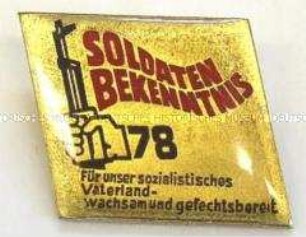 NVA (Nationale Volksarmee), Soldatenbekenntnis 78