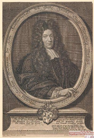 Michael Joachim Weickmann, Vorsteher der Kaufmannschaft in Nürnberg; geb. 1658; gest. 1705