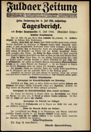 Ausgabe vom Donnerstag, den 06. Juli 1916.