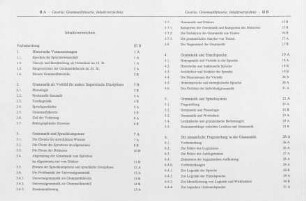 II-III, Inhaltsverzeichnis