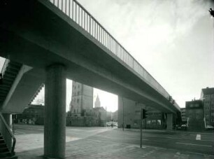 Leichtbeton - Fußgängerbrücke zur Rheingoldhalle, 1968