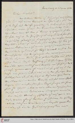 Briefe von Gabriel Rießer an Ludwig Häusser: Brief von Gabriel Rießer an Ludwig Häusser