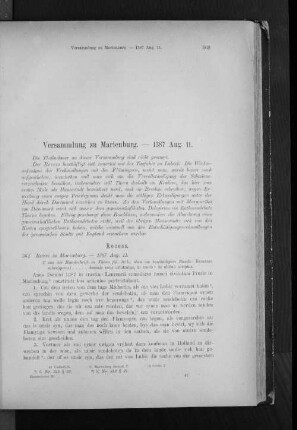 Versammlung zu Marienburg. - 1387 Aug. 11.