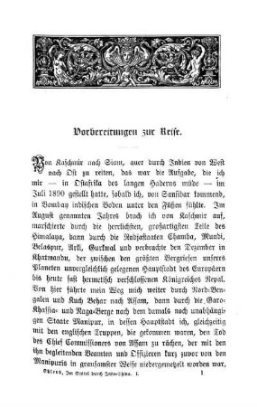 Vorbereitungen zur Reise.