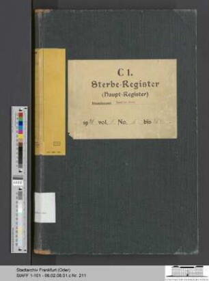 Sterberegister Stadt Frankfurt (Oder) 1938, Urkunde 1-384