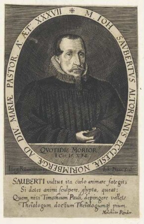 Bildnis des Johannes Saubertus