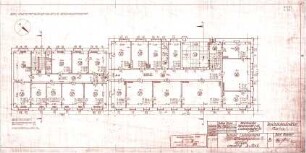 Neureuther, Gottfried von; Ludwigshafen; Direktionsgebäude der pfälzischen Eisenbahn - Ostflügel (Grundriss 3. OG)