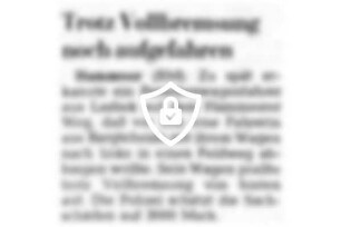 Trotz Vollbremsung noch aufgefahren