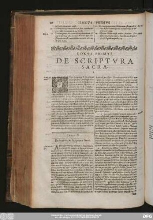 Caput I. De [...] Scripturae sacrae.