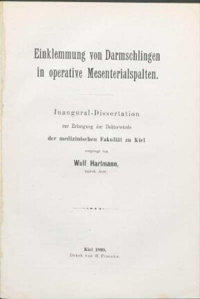 Einklemmung von Darmschlingen in operative Mesenterialspalten
