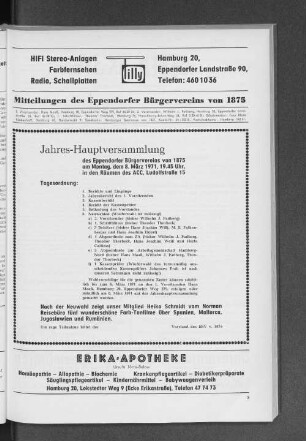 Jahres-Hauptversammlung