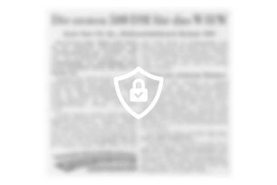 Die ersten 500 DM für das WHW