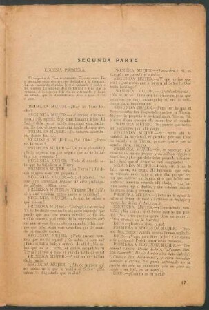 Segunda parte : Escena primera