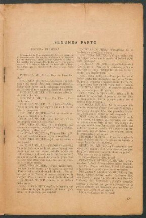 Segunda parte : Escena primera