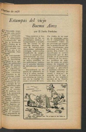 Estampas del viejo Buenos Aires : Charlas de café