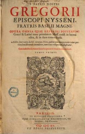 Opera omnia ... : additae sunt variae doctiss. virorum notae ..., 1