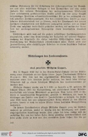 Mitteilungen des Landesmuseums