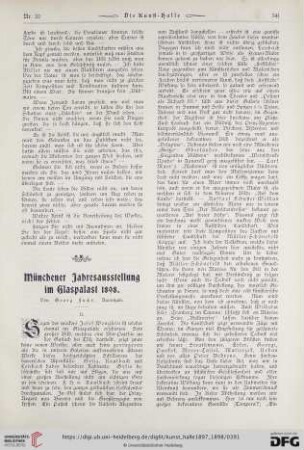 3: Münchener Jahresausstellung im Glaspalast 1898