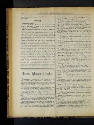 Mouvement Diplomatique et Consulaire
