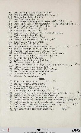 Möbel (Nr. 176-222)