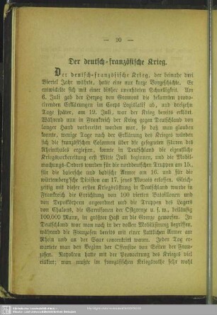 Der deutsch-französische Krieg