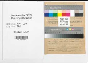 Entnazifizierung Peter Krichel , geb. 11.02.1895 (Kaufmaennischer Angestellter)
