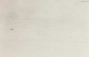 Skizze zum Gemälde " Kreuz im Riesengebirge"