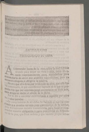 Capítulo XXXII - Prosiguiendo su obra