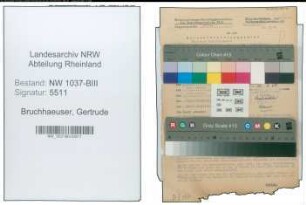 Entnazifizierung Gertrude Bruchhaeuser , geb. 22.12.1912 ()
