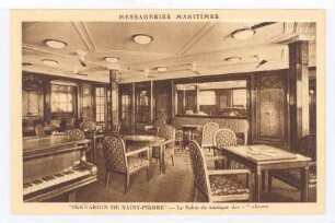 Messagerie Maritimes - "Bernardin de Saint-Pierre"- Le Salon de musique des 1. classes