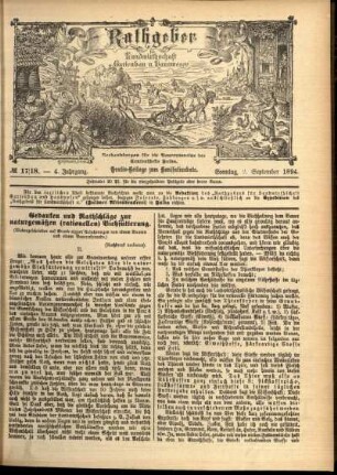 Ausgabe vom Sonntag, den 02. September 1894.
