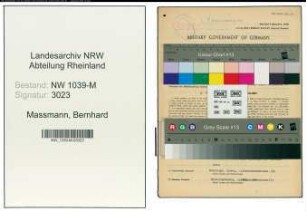 Entnazifizierung Bernhard Massmann , geb. 22.10.1922 (Polizist)