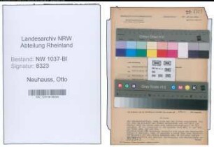 Entnazifizierung Otto Neuhauss , geb. 11.02.1886 (Landgerichtsrat)