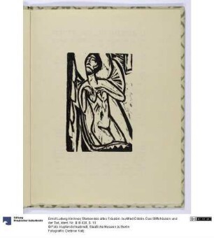 Sterbendes altes Fräulein. zu Alfred Döblin. Das Stiftsfräulein und der Tod