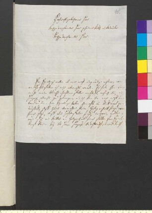 Brief von Baumgaertner, Albert Heinrich an Goethe, Johann Wolfgang von