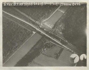 Isarbrücken südlich Freimann bzw. Unterföhring (1000 m)