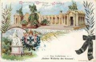 Postkarte zum 10.Todestag Wilhelms I.