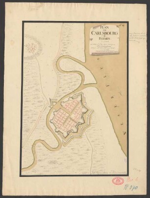 Plan von Carlsbourg in Bremen [an der Stelle des jetzigen Bremerhaven]